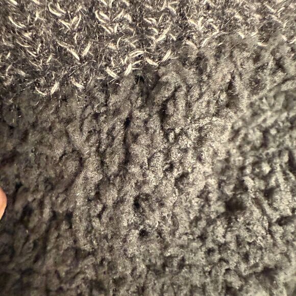 The North Face Heather Gray Wool Blend Beanie with Brown Logo and Fleece Lined- - Picture 10 of 16